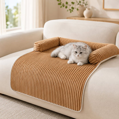 Corduroy Pet Couch Cover – Non-Slip Sofa Protector