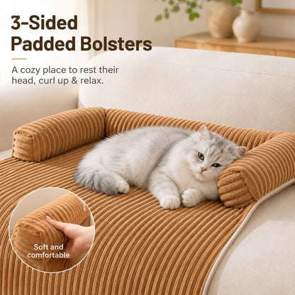 Corduroy Pet Couch Cover – Non-Slip Sofa Protector