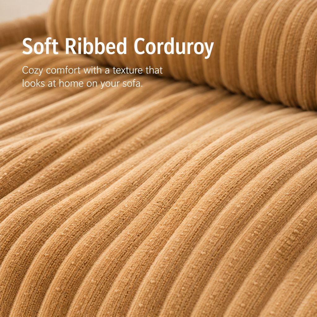 Corduroy Pet Couch Cover – Non-Slip Sofa Protector