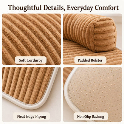 Corduroy Pet Couch Cover – Non-Slip Sofa Protector