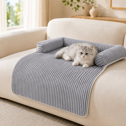 Corduroy Pet Couch Cover – Non-Slip Sofa Protector