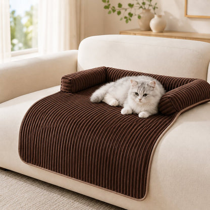 Corduroy Pet Couch Cover – Non-Slip Sofa Protector