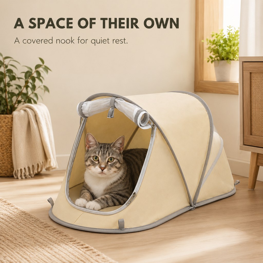 Foldable Pet Tent – Cozy Private Rest Space