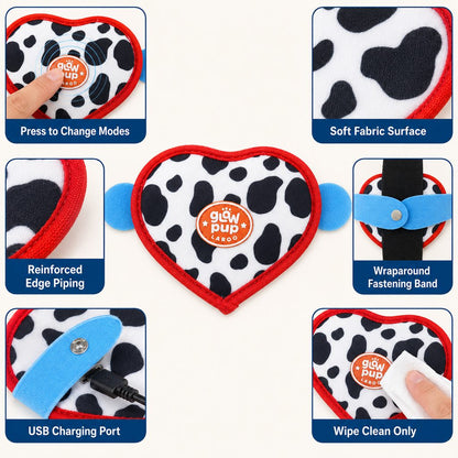 Heart LED Pet Safety Light – Visible on Night Walks