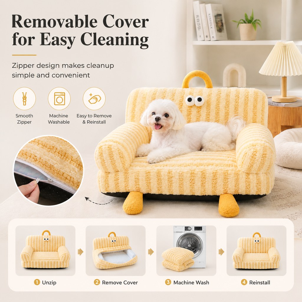 Cozy Pet Sofa Bed – Winter & All-Season Styles