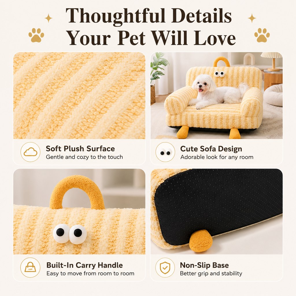 Cozy Pet Sofa Bed – Winter & All-Season Styles