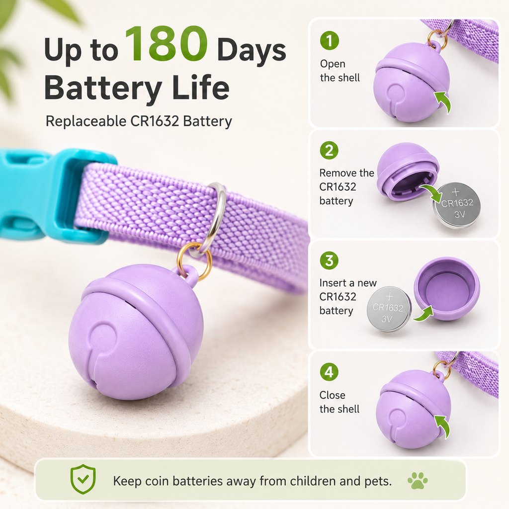 Smart Tracker Bell Collar – Find Hiding Pets Fast