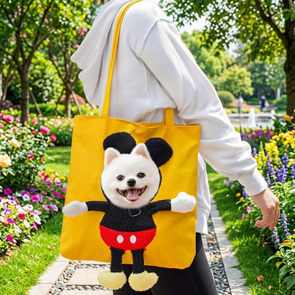 Head-Out Canvas Cat Carrier Tote – Light & Cute