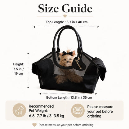 Mesh Pet Carrier Tote – Breathable Small Pet Travel