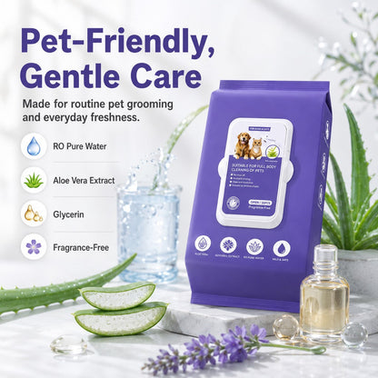 Frenchie Grooming Kit – Brush & Rinse-Free Cleaning Gloves