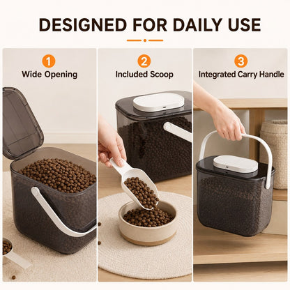 10L Vacuum Pet Food Container – Keeps Food Fresh