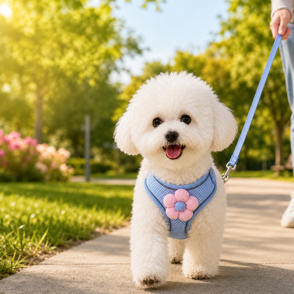 Daisy Pet Harness & Leash Set – Breathable Daily Comfort