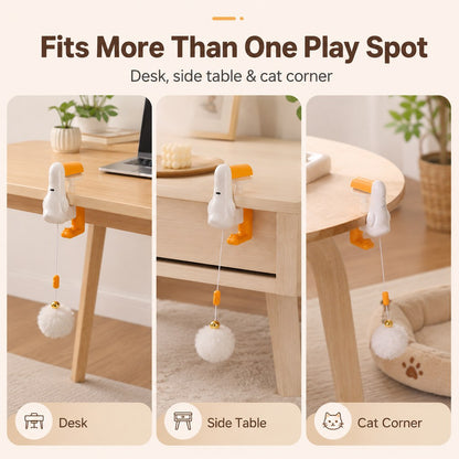 Automatic Desk Cat Teaser – Keeps Cats Busy