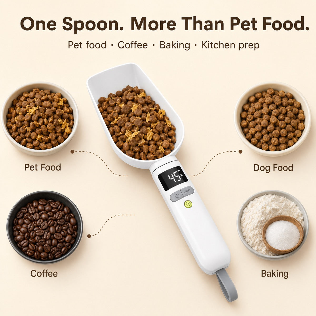 Digital Pet Food Scale Spoon – Precise Portions