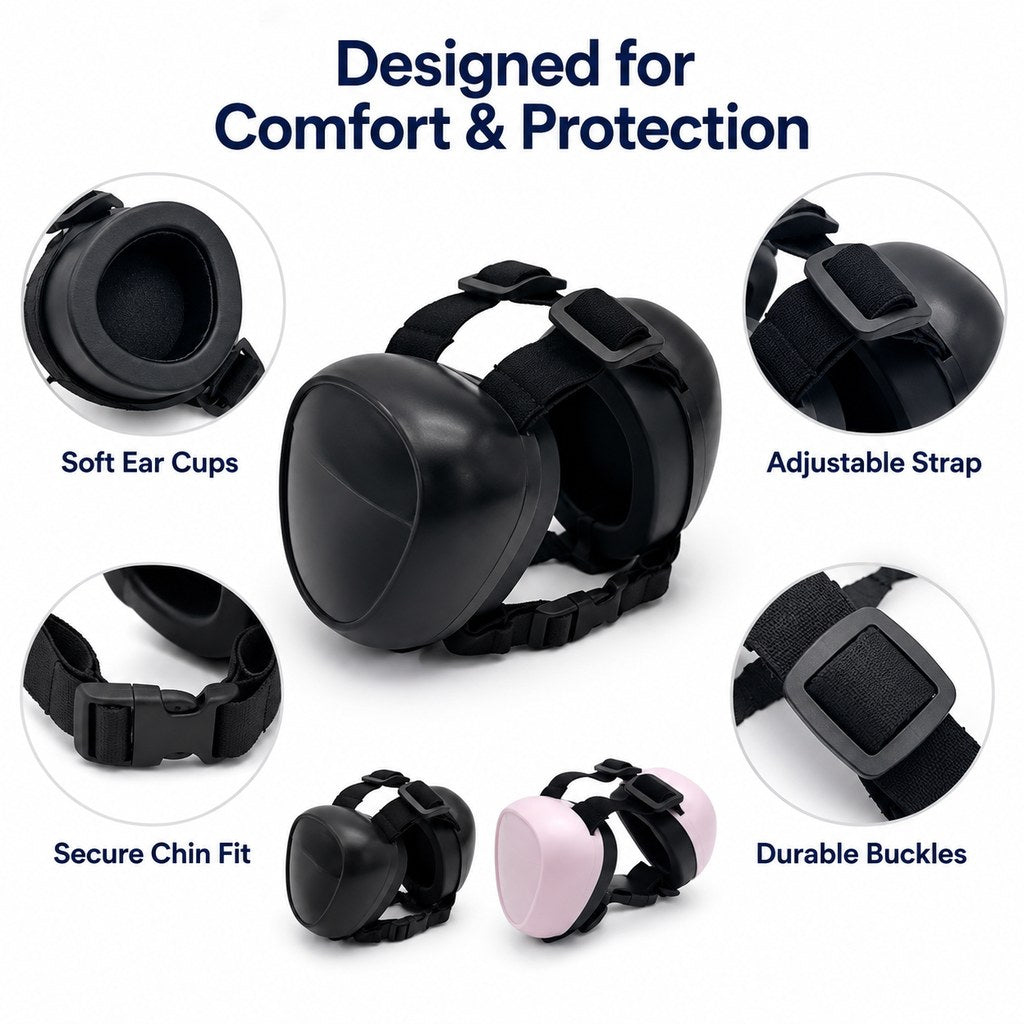 Dog Noise-Reducing Ear Muffs – Calm During Fireworks