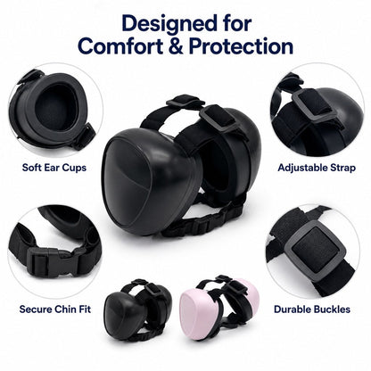 Dog Noise-Reducing Ear Muffs – Calm During Fireworks