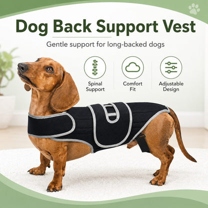Dog Back Support Vest – For Long-Backed & Senior Dogs