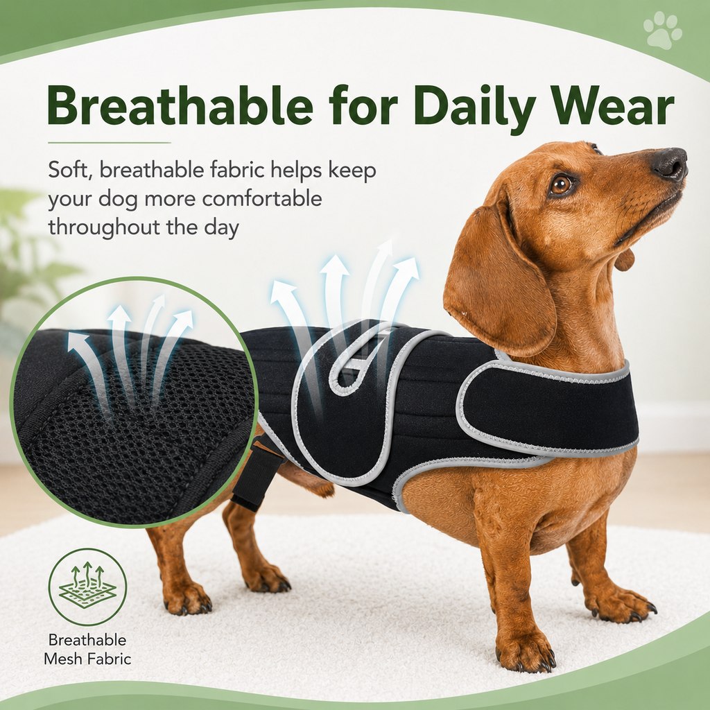 Dog Back Support Vest – For Long-Backed & Senior Dogs