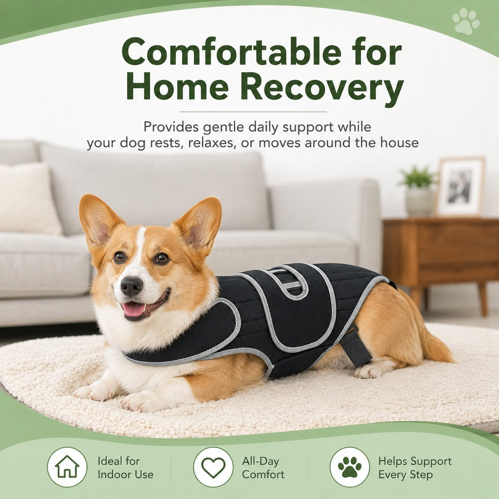 Dog Back Support Vest – For Long-Backed & Senior Dogs