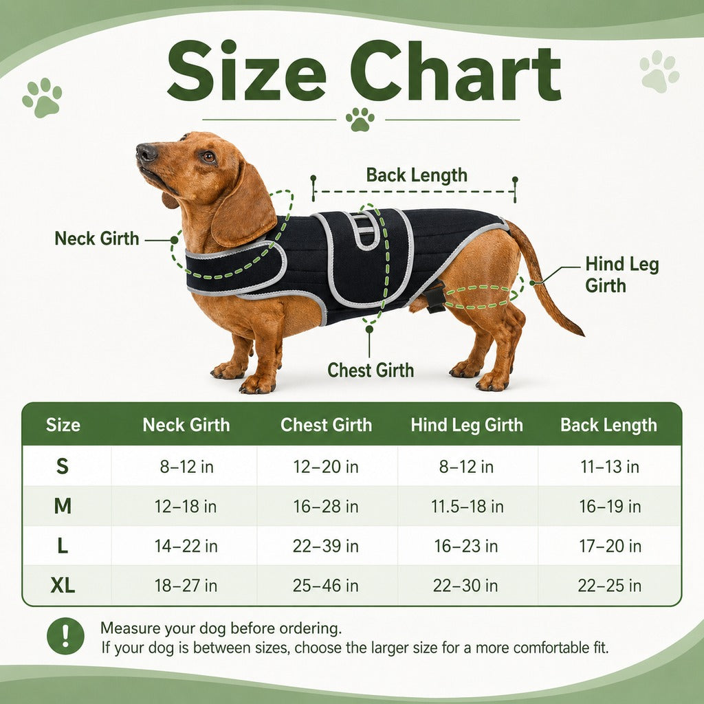 Dog Back Support Vest – For Long-Backed & Senior Dogs
