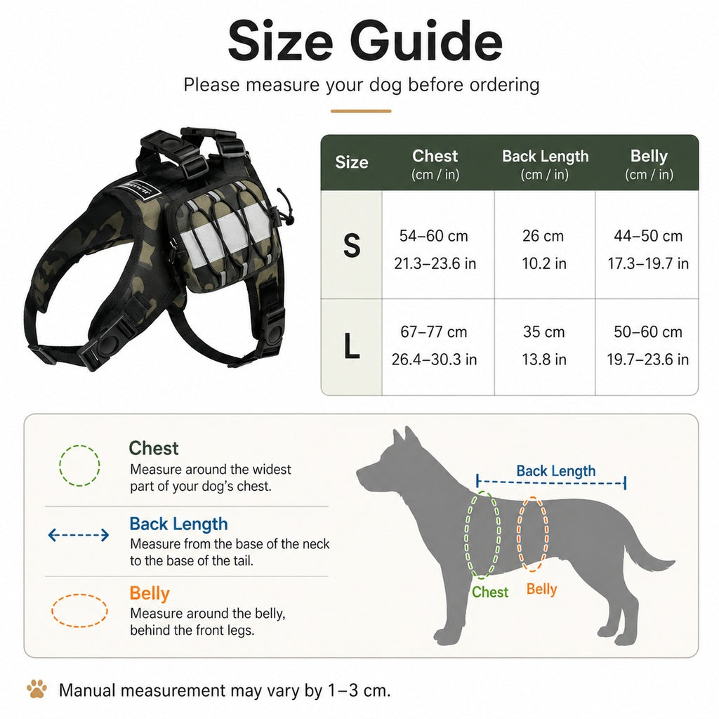 Dog Backpack Harness – Reflective Saddle Bag Vest