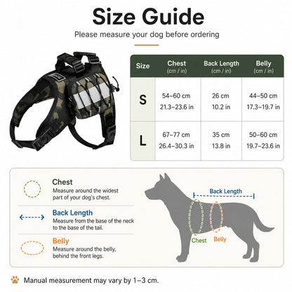 Dog Backpack Harness – Reflective Saddle Bag Vest
