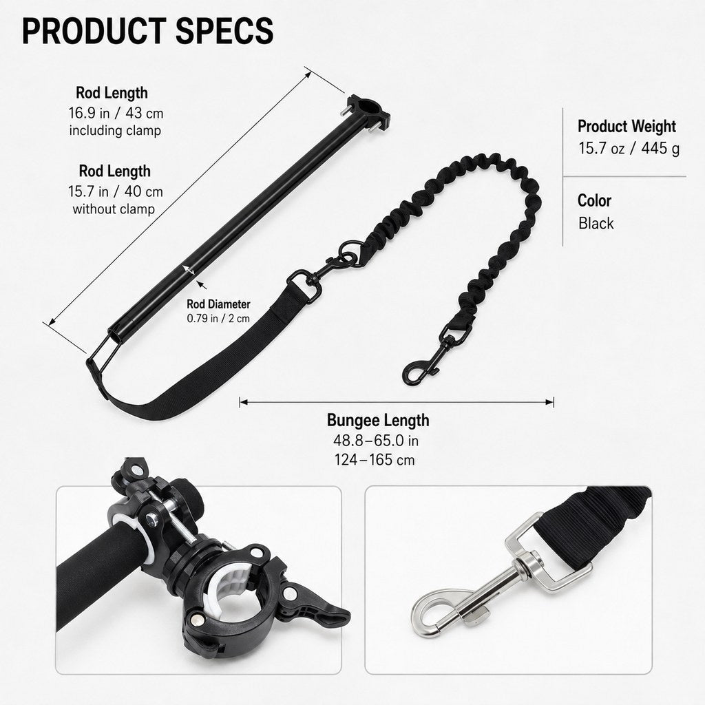 Hands-Free Dog Bike Leash – Safe Side-by-Side Runs