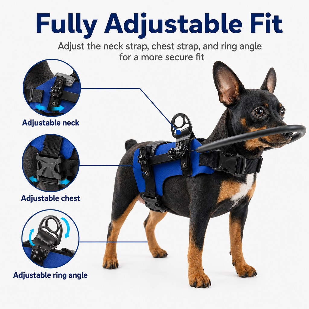 Blind Dog Bumper Halo Harness – Fewer Wall Bumps