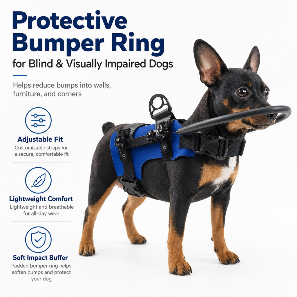 Blind Dog Bumper Halo Harness – Fewer Wall Bumps