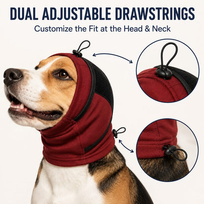 Dog Calming Hoodie Ear Wrap – Softens Sudden Sounds