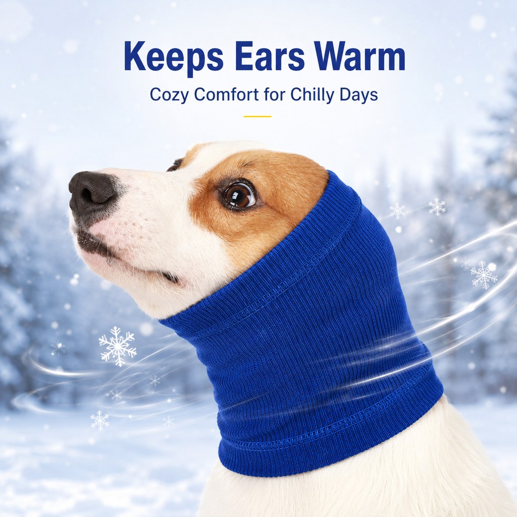 Dog Calming Head Wrap – Soothes Thunder & Fireworks Stress