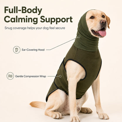 Dog Calming Shirt with Hood – Calming Comfort in Storms