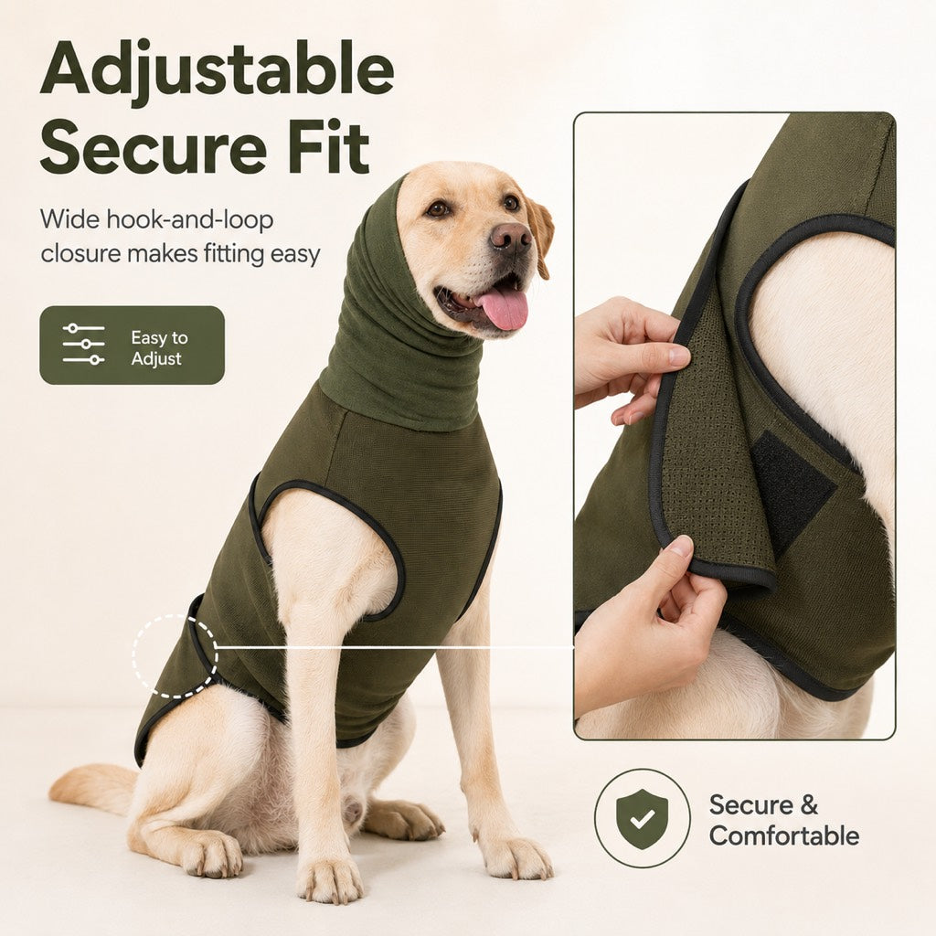 Dog Calming Shirt with Hood – Calming Comfort in Storms
