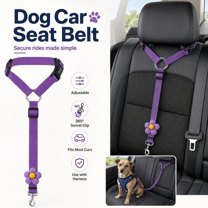 Adjustable Dog Car Seat Belt – Secure, Safer Rides