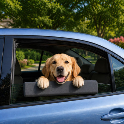 Dog Car Window Chin Rest – Comfy Rides, Protected Trim