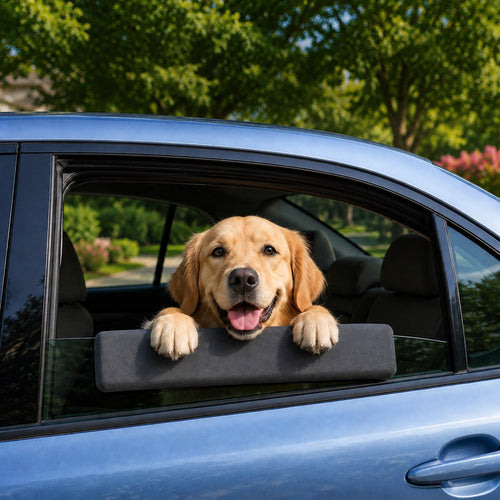 Dog Car Window Chin Rest – Comfy Rides, Protected Trim