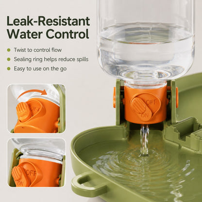 Folding Pet Water & Food Cup – Leak-Resistant Travel