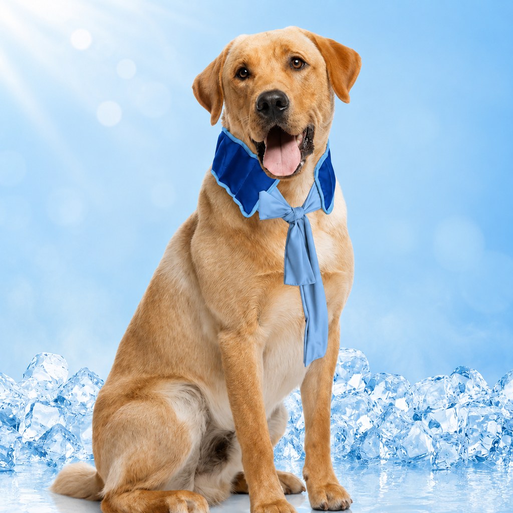 Dog Cooling Neck Wrap – Water-Activated Summer Relief