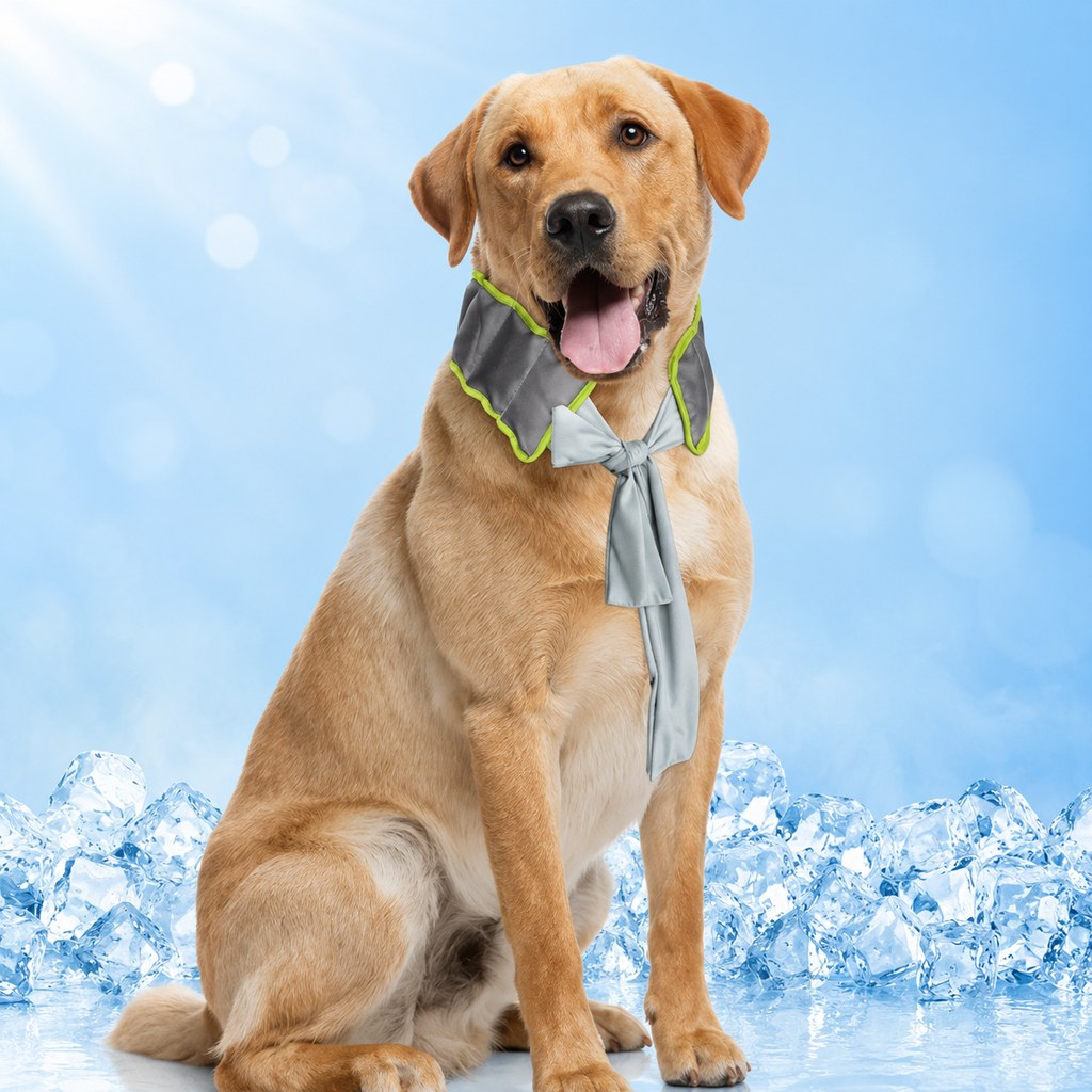 Dog Cooling Neck Wrap – Water-Activated Summer Relief