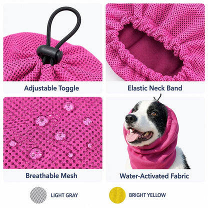Dog Cooling Snood – Cool Neck & Ears in Summer