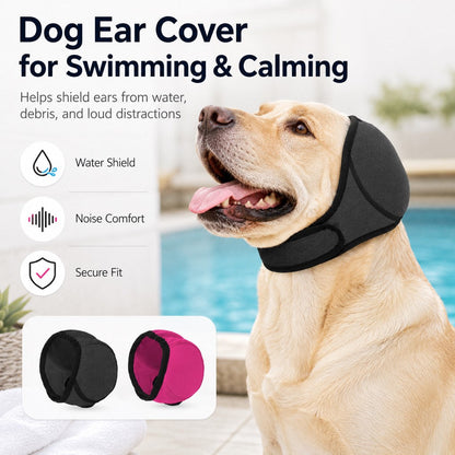 Dog Ear Cover – Keeps Water Out & Calms Noise Stress