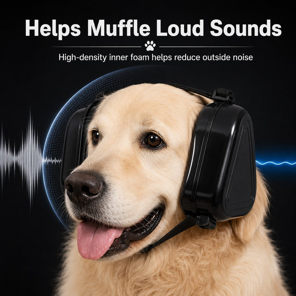 Dog Noise Reduction Ear Muffs – Calm During Fireworks