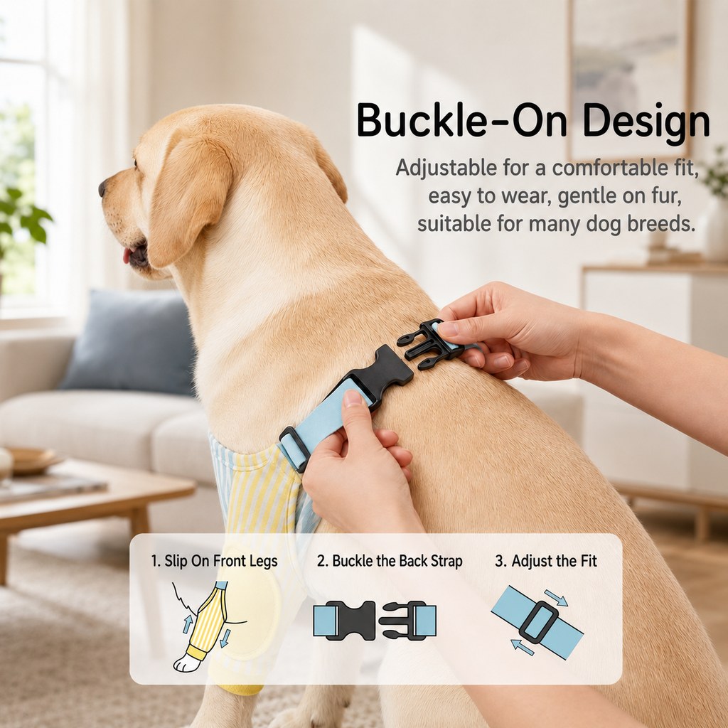 Padded Dog Elbow Sleeves – Hard Floor Protection
