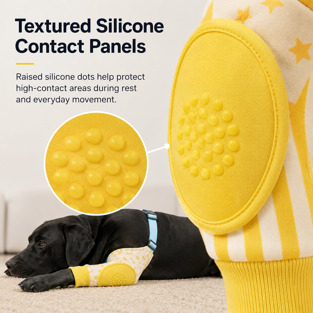 Padded Dog Elbow Sleeves – Hard Floor Protection