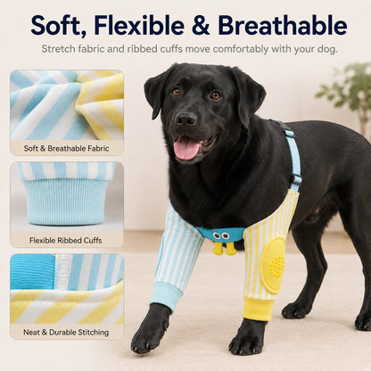 Padded Dog Elbow Sleeves – Hard Floor Protection