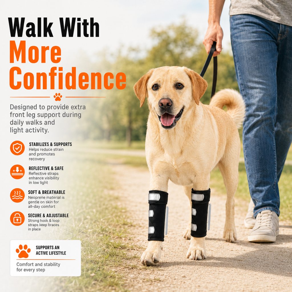 Dog Front Leg Brace – Stability for Weak or Injured Legs