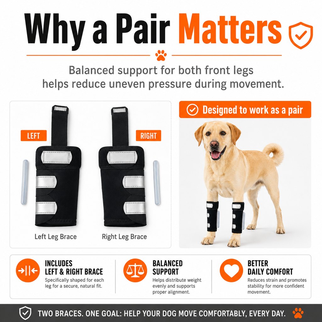 Dog Front Leg Brace – Stability for Weak or Injured Legs