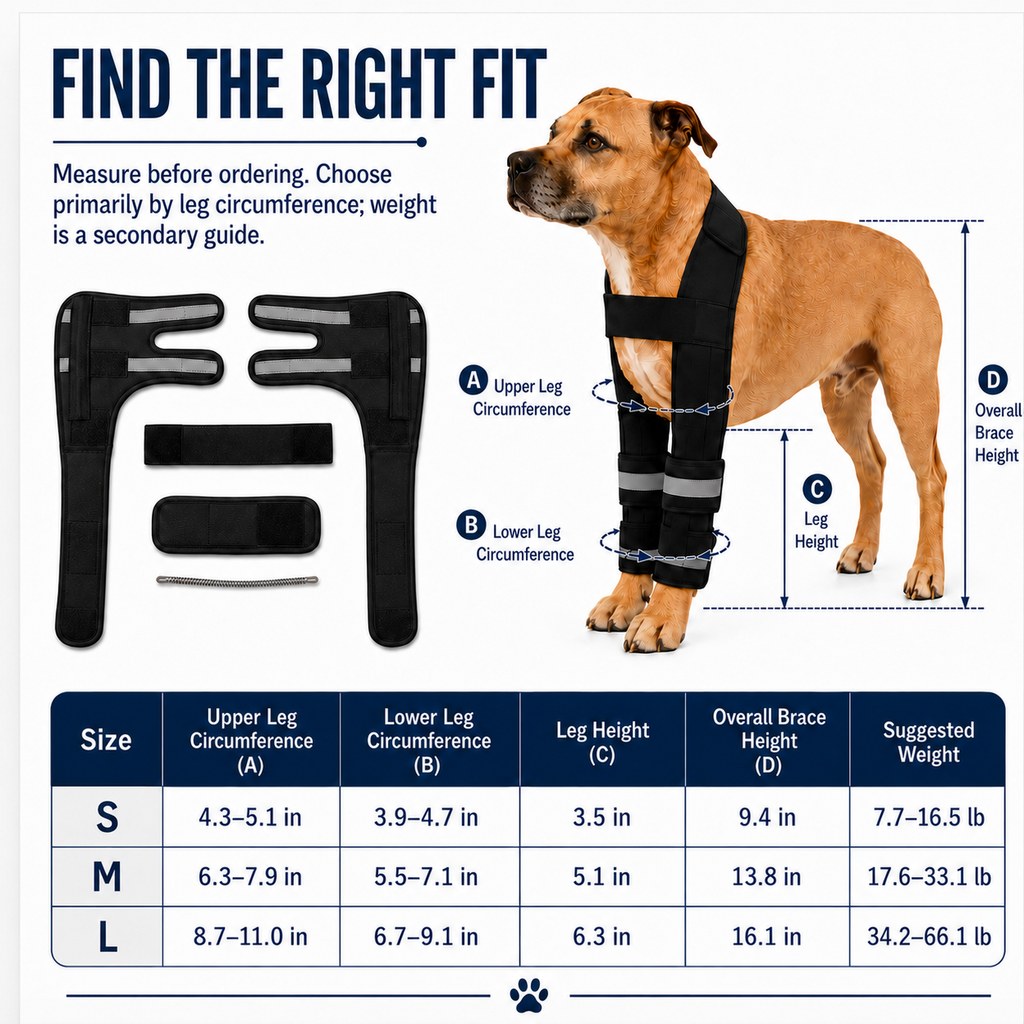 Double Front Leg Dog Brace – Steadier Walking