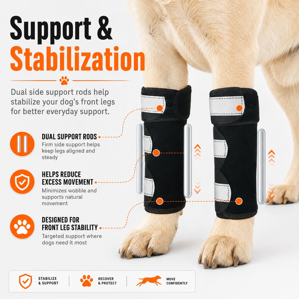 Dog Front Leg Brace – Stability for Weak or Injured Legs