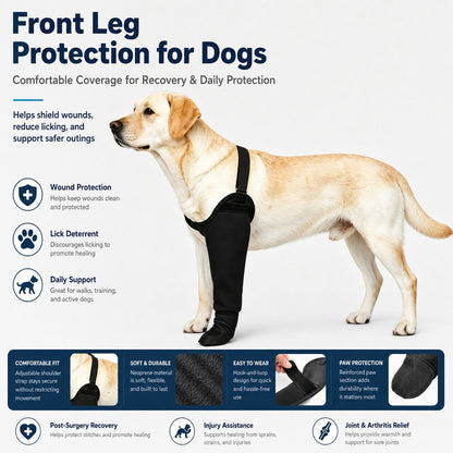 Dog Front Leg Protective Sleeve – Reduces Licking